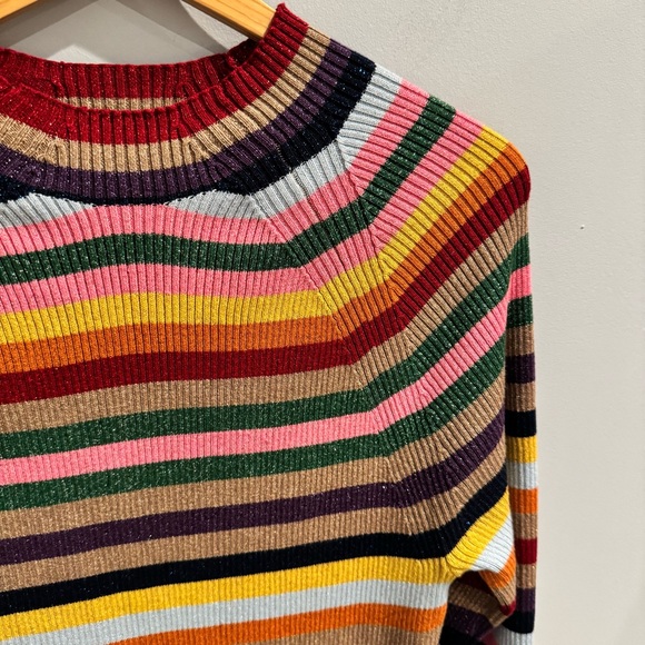 Boden Matilda Sparkle Jumper in Multi Stripe, Size 12 - Picture 11 of 14